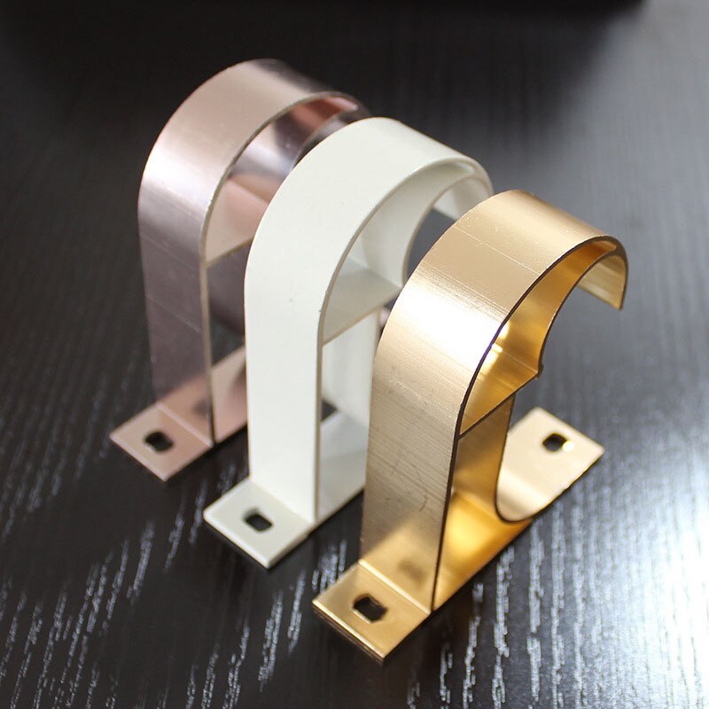 Curtain Hook Top Mounted Ceiling Suspended Bracket Roman Rod Single Holder Base Stand Curtain Accessories Thicken Rod Bracket