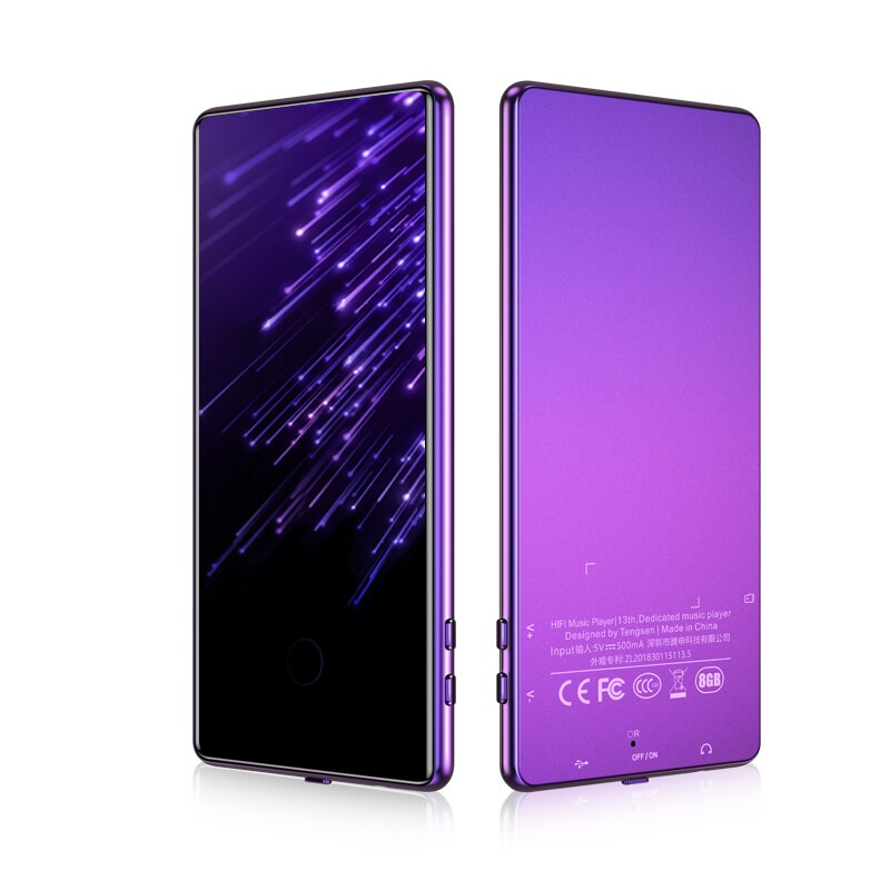 IQQ C18 MP3 Player - 16GB - 3.0" Screen - Bluetooth 5.0 - Lossless Audio - FM Radio - E-book - Voice Recorder