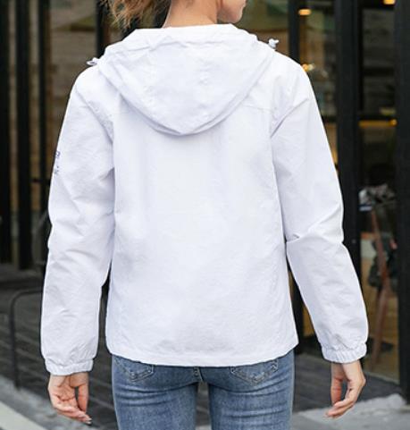 S-4XL Autumn women's student sports casual windbreaker thin section loose short running zipper coat tide Jacket