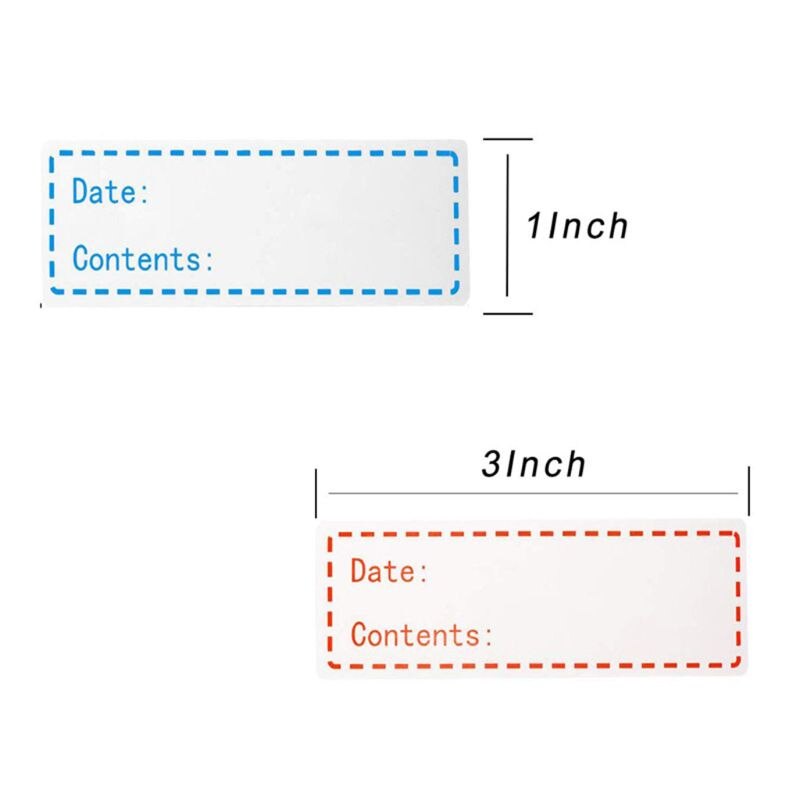 150pcs/roll Kitchen Sticker Refrigerator Freezer Food Storage Date Content Label