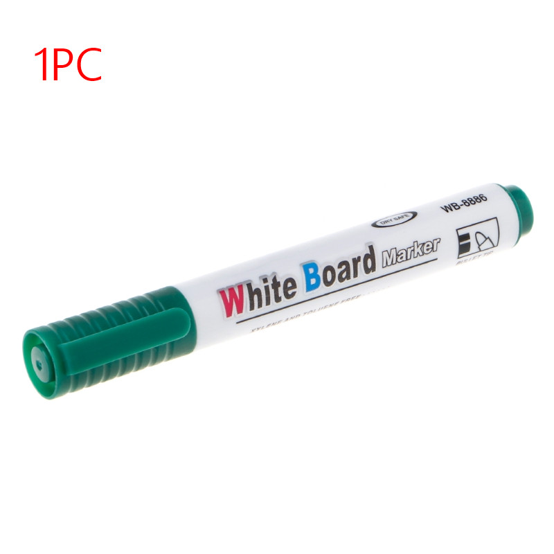4PCS/Set Erasable Whiteboard Marker Pen Environment Friendly Marker Office School Home: 1pc GN