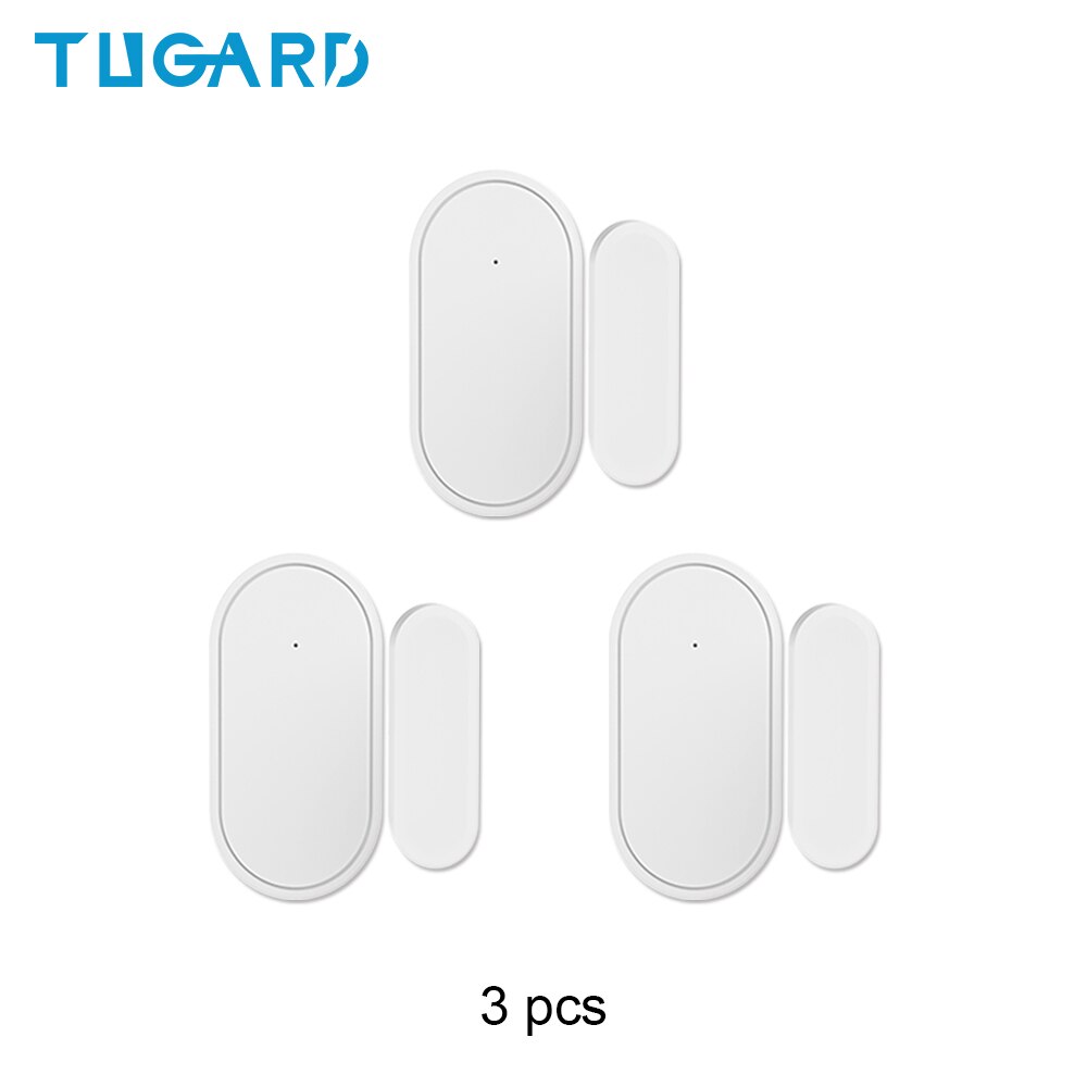 TUGARD-Sensor inalámbrico D30 para ventana y puerta, sistema de alarma de seguridad para el hogar, Control remoto por aplicación, 433mhz: YK-044-D30-3pcs
