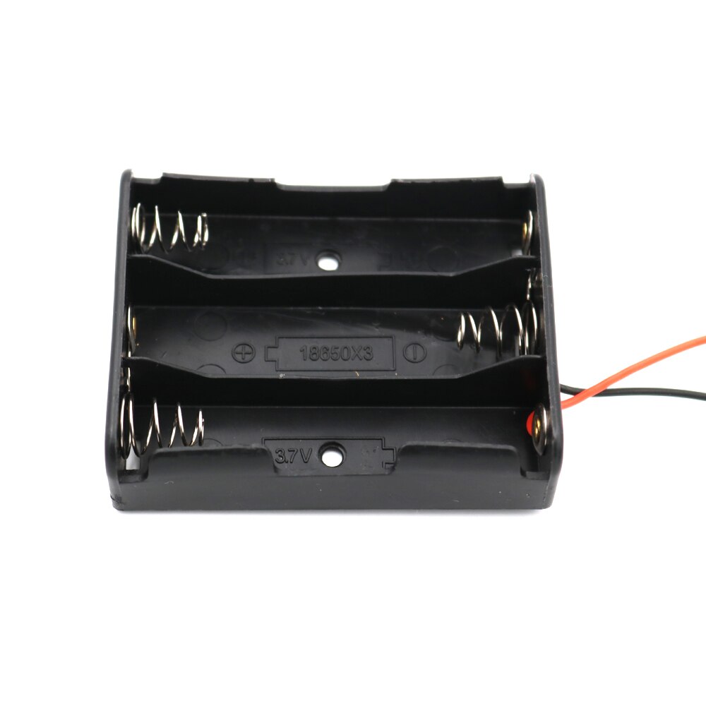 1p 2p 3p 4p serie parallelforbindelse 3.7 v 18650 lithiumbatteri 18650 batteriholderstik opbevaringsæske boks ledningskabel: 3p serier