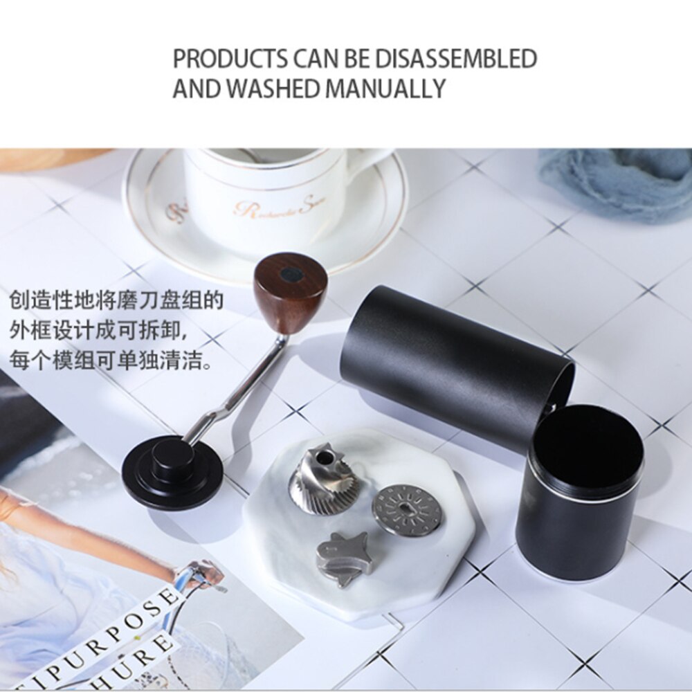 Manual Coffee grinder Stainless steel Burr Grinder Conical Coffe bean Miller Manual Coffee Milling Machine