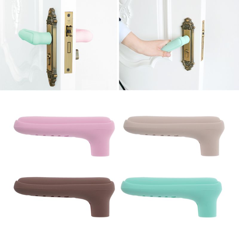 Accueil poignée de porte bouton Silicone poignée de porte couvercle de sécurité protecteur de garde bébé protecteur produits de Protection de l'enfant portes et portes