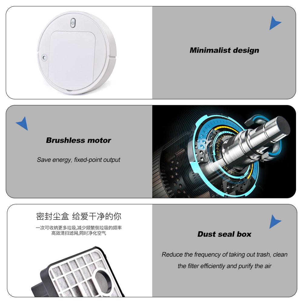 3-in-1 Vacuum Cleaner USB socket Automatic Sweeping Robot UV Disinfection Smart sweeper Fresh Air