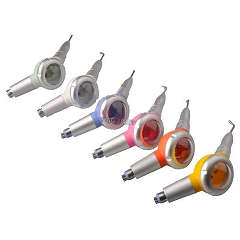 Pulidor Dental de aire para higiene bucal, herramienta de mano para pulir los dientes con 4 orificios y 2 orificios, 6 colores a elegir, chorro de flujo de aire, 1 unidad