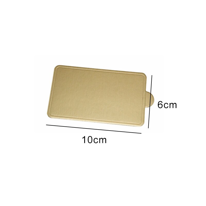 100Pcs Ronde Driehoek Rechthoek Mousse Cake Boards Goud Papier Cupcake Dessert Displays Lade Base Cake Bakken Mat Decor Tool: 8