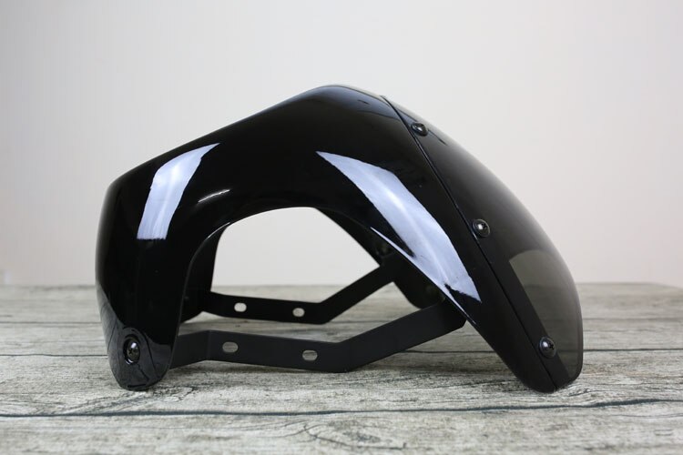 plastic Windscreen Windshield for motorcycle Wind Deflector for stallions centaur max 250 mutt 125: black