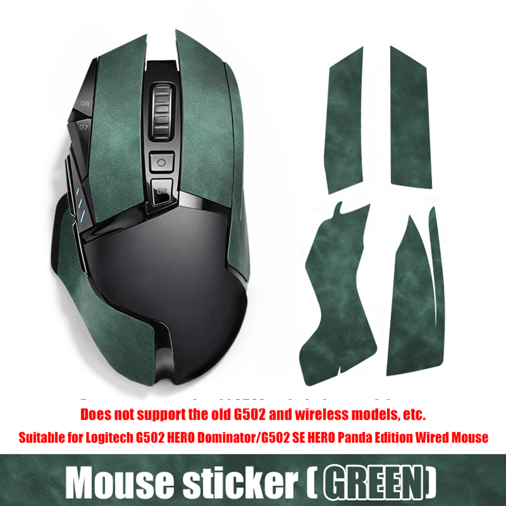 DIY Mouse Skin for Logitech G502 HERO/SE HERO Wired Mouse Grip Tape Anti Slip PC Gaming Sticker Accessories