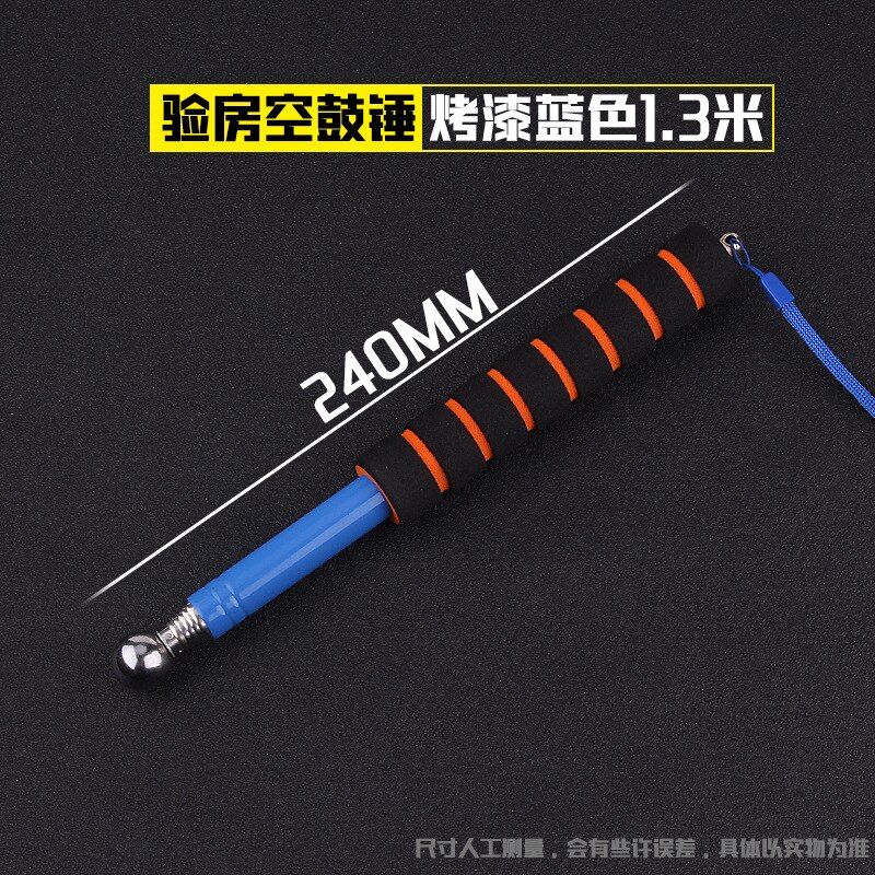 115cm telescopic tile empty cylinder inspection hammer stainless steel cylinder hammer room inspection tool set hammer