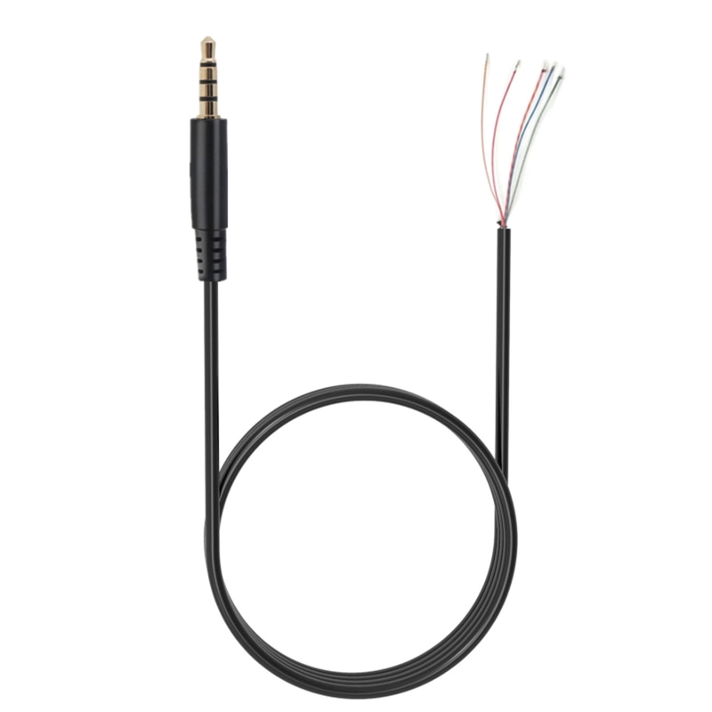 Cable auxiliar de repuesto para reparación de DIY para Kingston HyperX Cloud II Core Pro Cloudx Stinger Revolver S, auriculares para juegos con Cable: Caqui