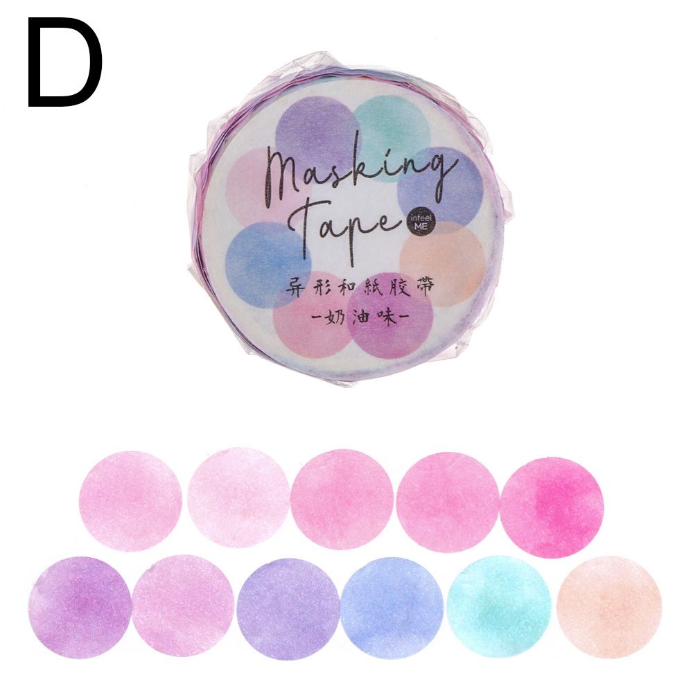 100Pcs/Rolls Candy ​Masking Tape Fruit Tape Shaped Washi Tape Sticky Paper DIY Scrapbooking Sticker Photo Decor Stationery: D