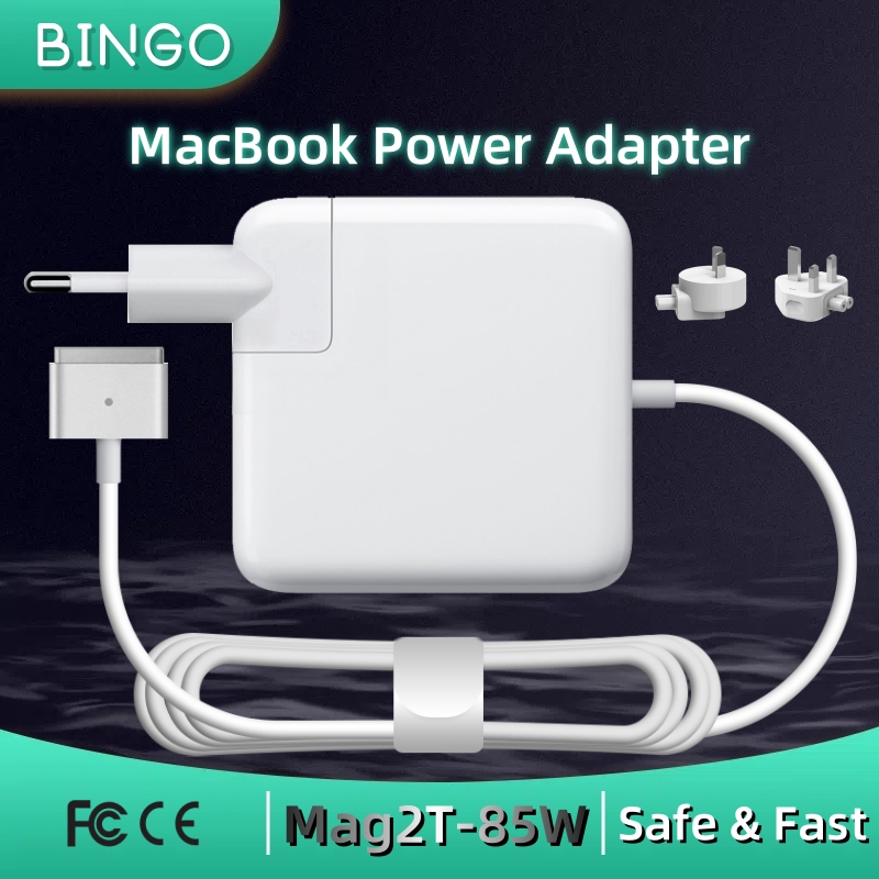 BINGO 85W Magsafe2-T Charger (20V-4.25A) for MacBook Pro 15" A1398 A1424 MC975 MD506 ME664 Laptop Power Adapter Charger