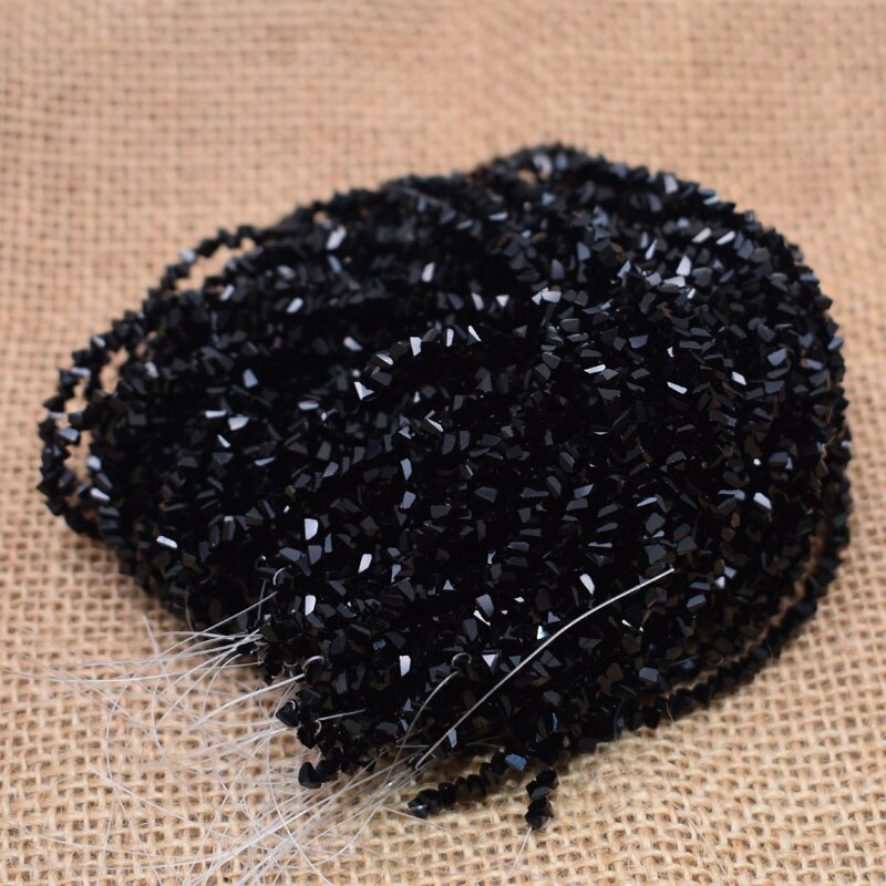 Solid 26 color 2mm 130pcs Triangle Crystal Glass Beads Seed Czech Beads For Jewelry Making DIY Needlework Earring Necklace