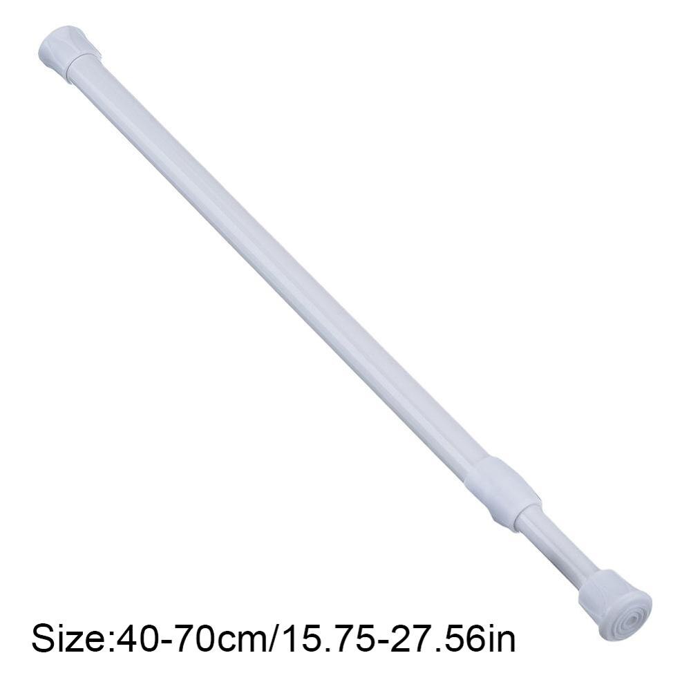 Barra de cortina de muelle de tensión, longitud ajustable para cocina, sala de estar, puerta, baño, 3 tamaños, novedad: 40-70cm