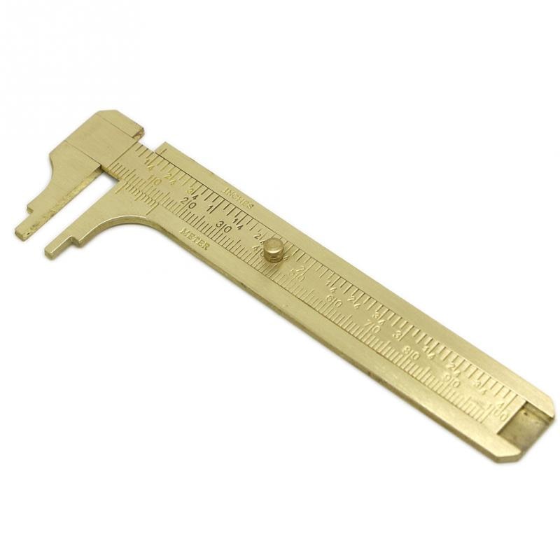 Mini Metal Scale Sliding Gauge Vernier Caliper Ruler 80mm/100mm/120mm Pocket Measuring Tool