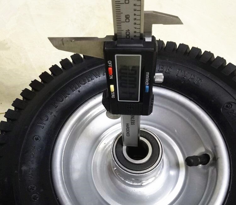 13 inch 13inch 13X5.0-6 wide tyre double axle wheel phub-13FW