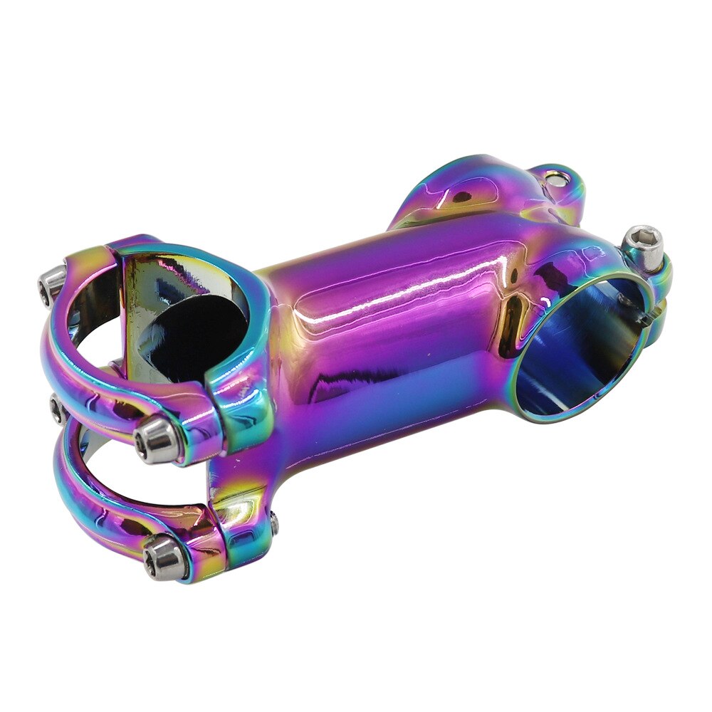Regenbogen Fahrrad Lenker Vorbau 6 Grad 31,8mm * 60/70/80/90mm Berg Straße Fahrrad bunte Stengel MTB XC Behälter DH FR Fahrrad Stengel