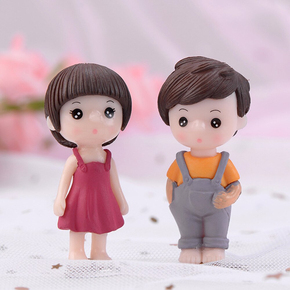 Figurines en forme de Terrarium de grand-père | Figurines mignonnes de Couple amoureux sur chaise, Figurines miniatures de grand-père, accessoires de jardin féerique: G2