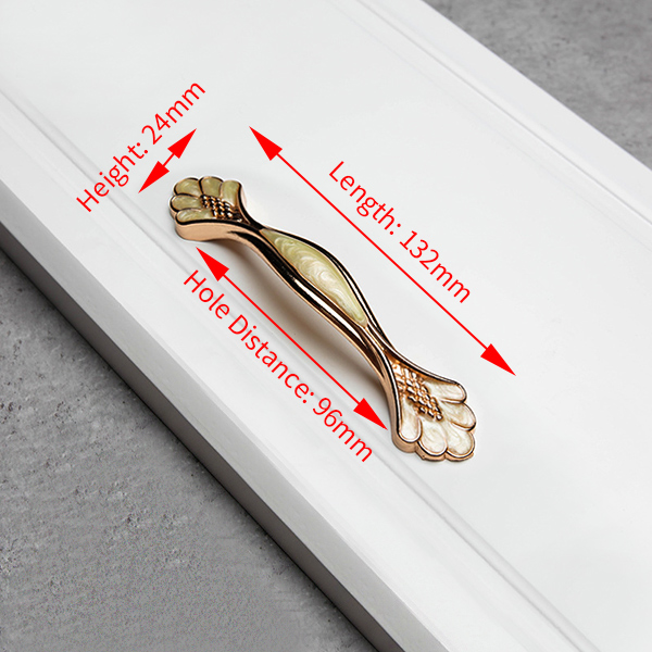 Bursztyn żółty europejskiej uchwyty robić szafek drzwi ze stopu aluminium kuchnia gałki uchwyty robić szafek gałki robić szuflady uchwyt robić szafy: LA867Y-96