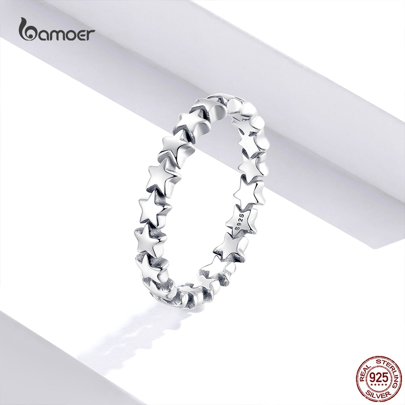 Bamoer 925 Sterling Zilver Originele Forever Love Hart Vinger Ringen Voor Vrouwen Zomer Verse Mode Sieraden PA7108