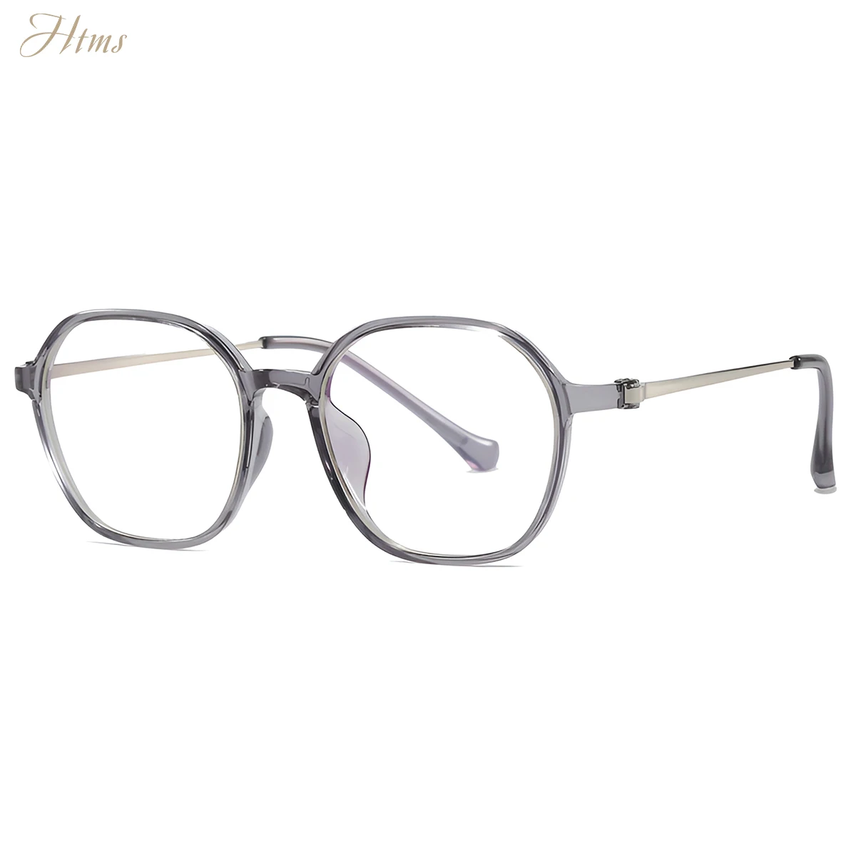 Htms geometriske polygon tr retro vintage briller letvægts  tr90 stel hipster unisex briller minimalistiske acetat