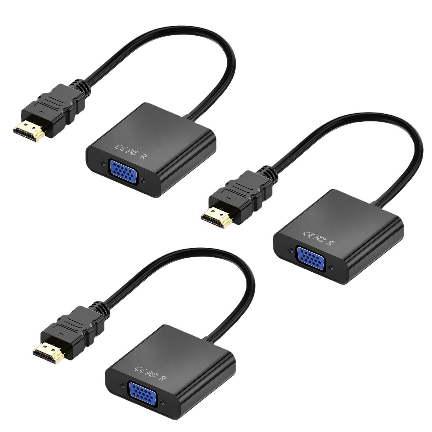 1080P HD Digital zu Analog Konverter Kabel HD Hafen zu VGA Adapter für Schreibtisch PC Laptop zu HDTV Monitor Projektor Anzeige: Grün