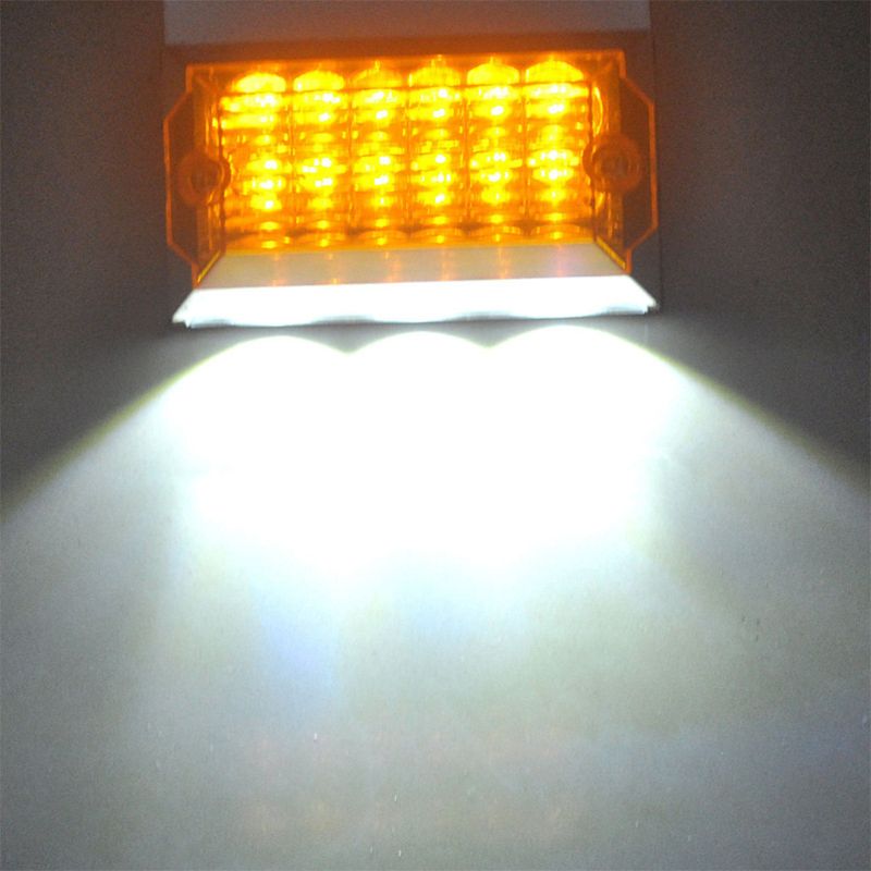 2Pcs Car LED Side Lights 24V 15 LED off Side Super Bright Marker Lamps for Truck