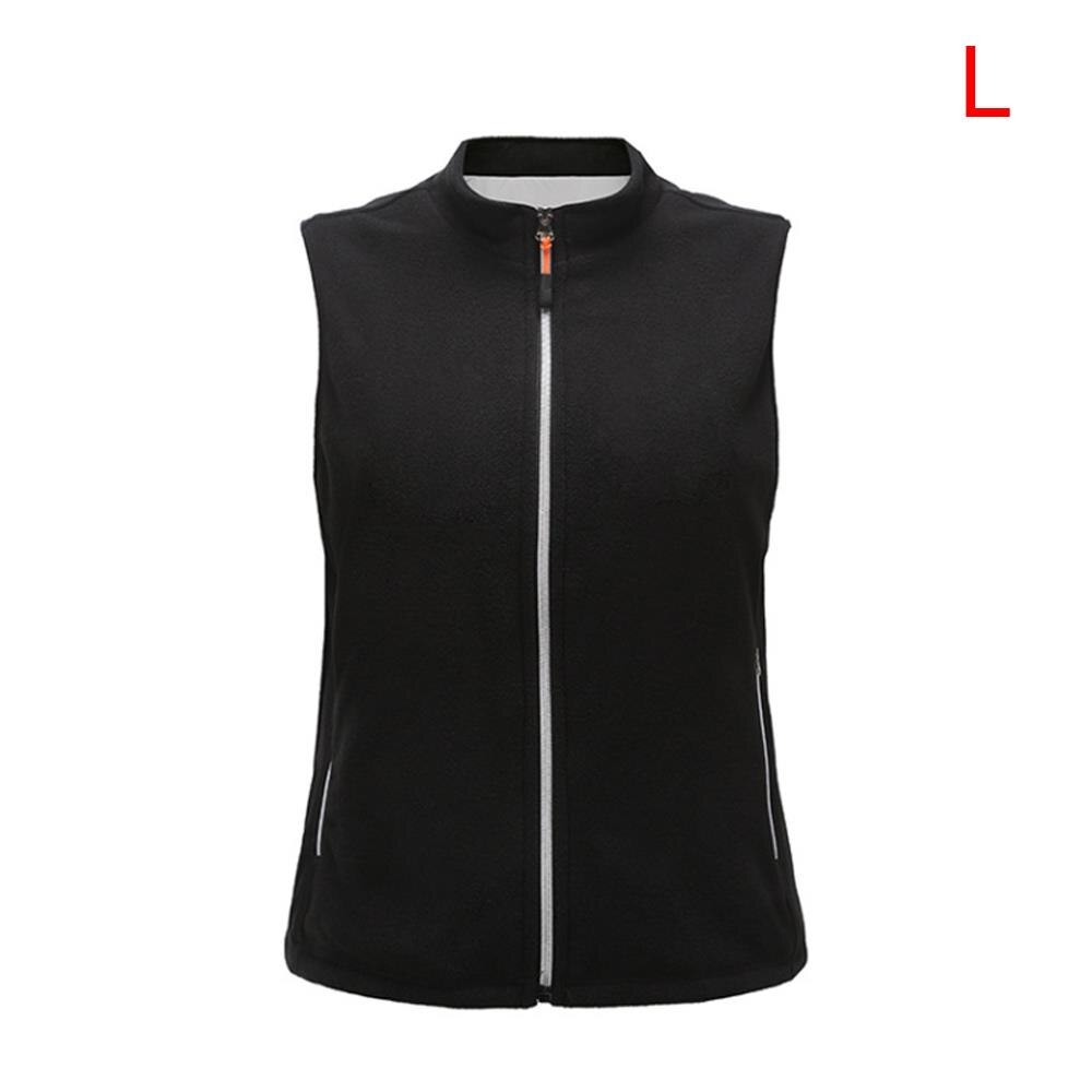 Elektrische Vest Verwarmd Body Warmer Xxxl Winter Kleding Usb Warm Kompres 5 Verwarming Gebieden Thermische Warm Black