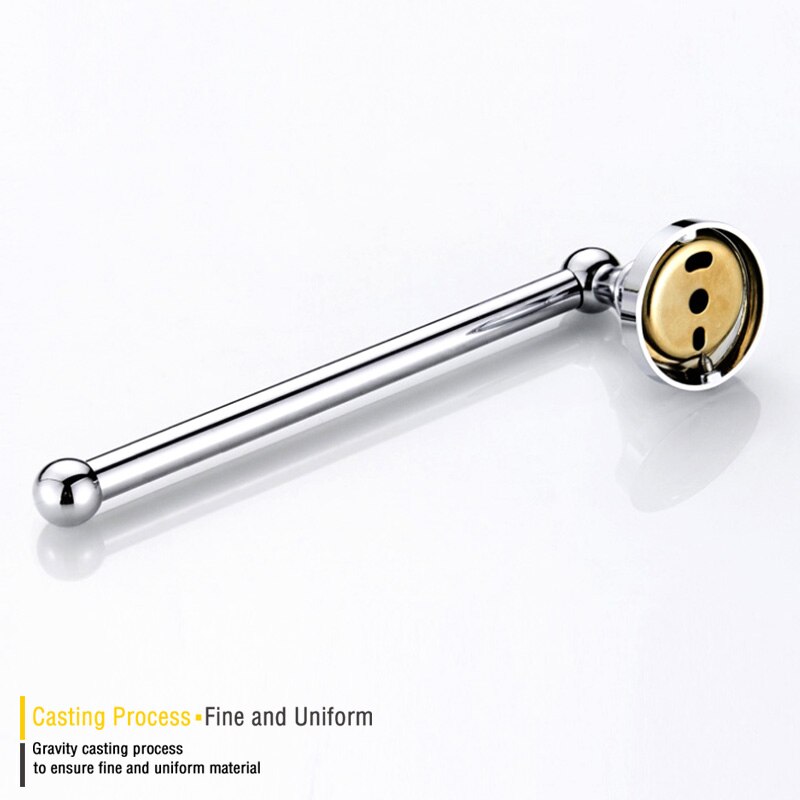 Toallero de bronce, accesorios de baño de oro y negro, anillo de toalla antiguo, barra de toallas blanca, soportes de papel para WC grandes cromados Vintage de 30cm