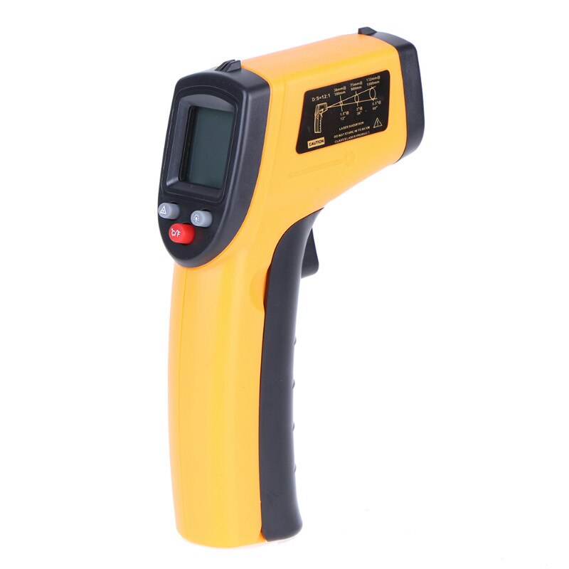 HW550 Handheld Infrared Thermometer Non-contact Temperature- -50~550°C LCD Kitchen Digital Termometer Sensor: GM320 yellow