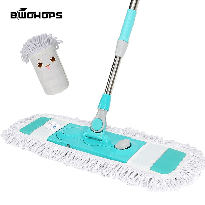60 Cm Super Große Mikrofaser Mopp Edelstahl Stee Teleskop Griff Staub Pad drücken Prämie Mopp robust Einstellbare 360 Drehbare Mopp