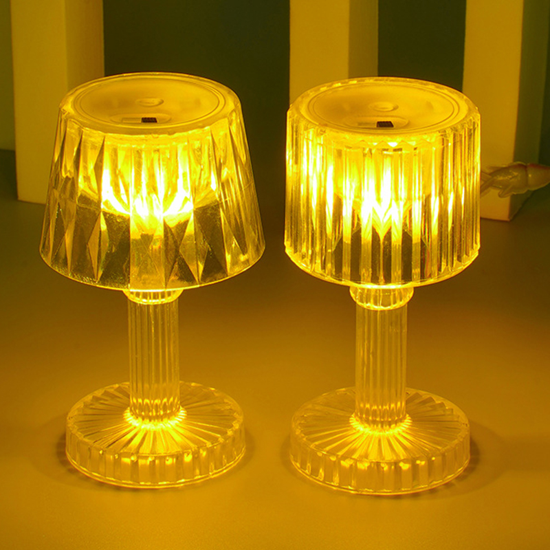 Lámpara LED de ambiente para mesita de noche en miniatura, lámpara de escritorio con batería de botón, suministros de iluminación para el hogar, decoración moderna