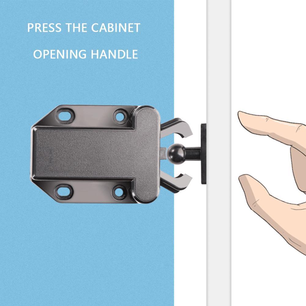 1Pcs Push To Open Kevers Magnetische Deur Ladekast Kast Zuig Touch Klink Catch Rebound Zelfsluitende Apparaat deur W5X1