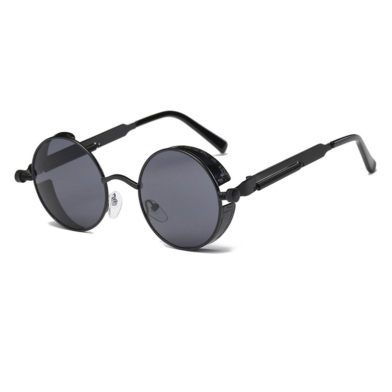 Classic Gothic Steampunk Sunglasses Women Brand Vintage Round Metal Frame Sun Glasses Female Male UV400: 1