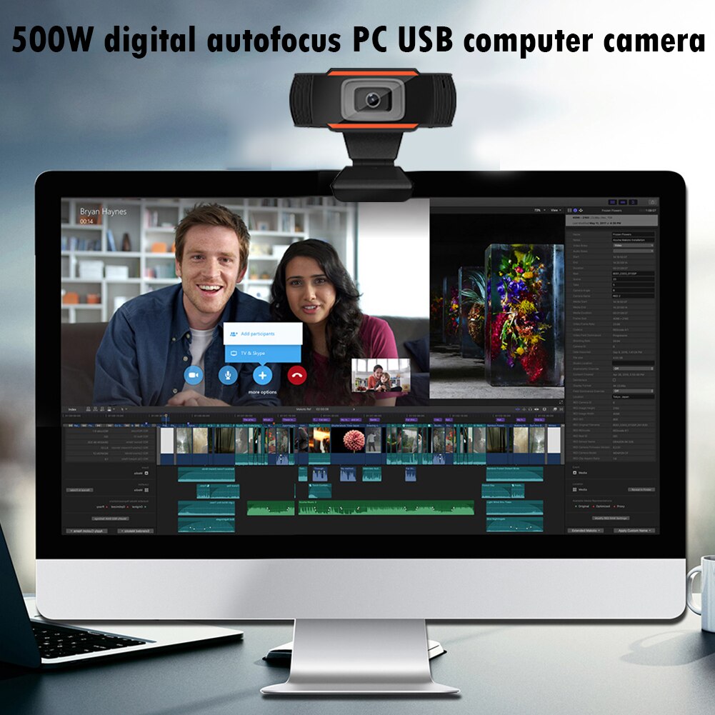 Usb 5MP Hd Webcam Ingebouwde Microfoon Autofocus Web Camera Voor Win 10 8 Digitale Usb Video Recorder home Office