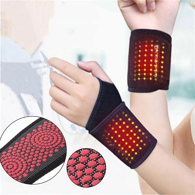 1 Pc Pols Brace Zelfopwarming Compressie Pols Bandjes Voor Pijnbestrijding &amp; Bevordert Healing Magnetische Armband Handwarmer