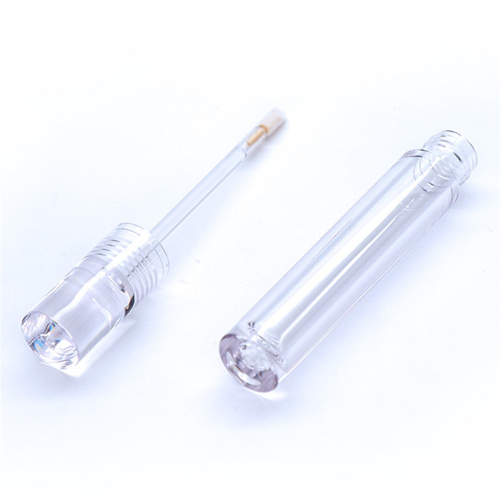 Lege 7.8ml lipgloss tubes ronde transparante lipgloss tubes met staafje lege lipgloss tubes helder  f3864