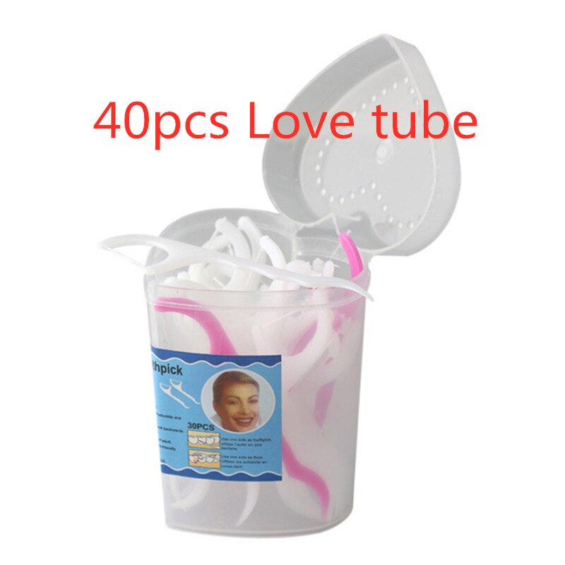 50Pcs Persoonlijke Flossers Oral Floss Tooth Pick Tandenstokers Tanden Care S8jN: Beige