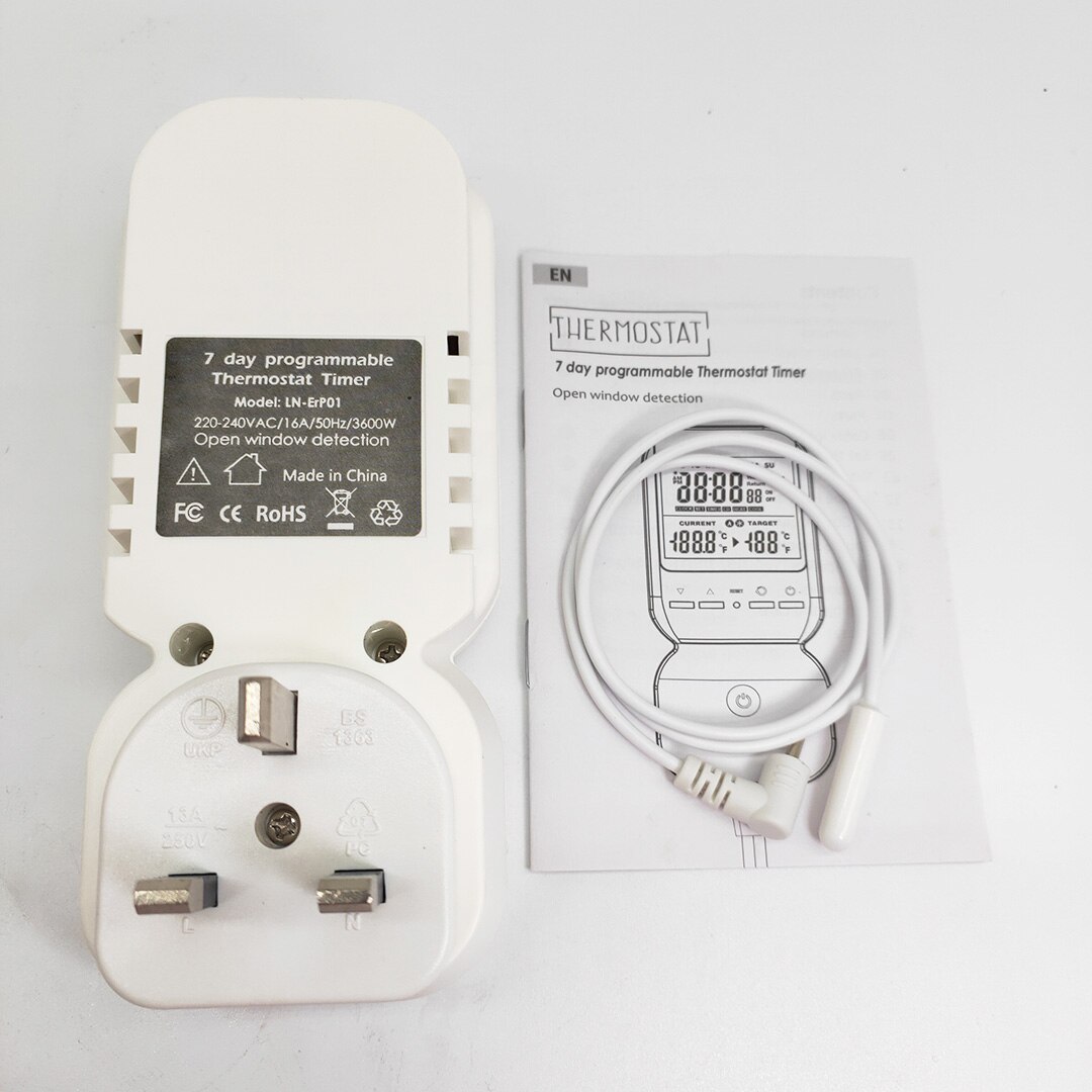 Temperature Controller 230V 16A for Remote Infrared Heating Panel Warm Heater Thermostat Timer