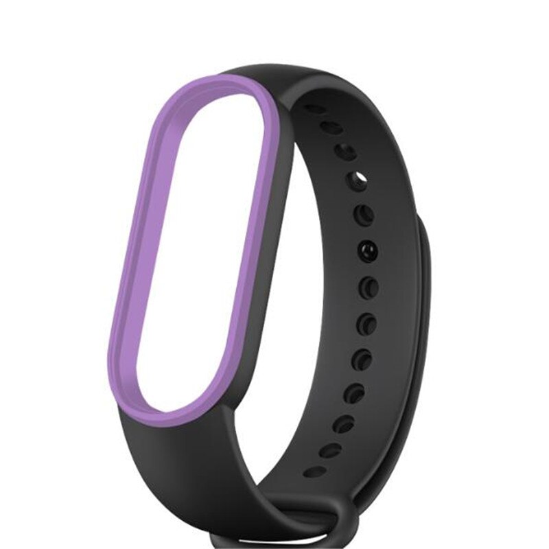 For Mi Band 5 Bracelet Strap Miband 5 Sport Strap Double Color Replacement Silicone Wrist Straps For Xiaomi Mi Banda Smartband: L