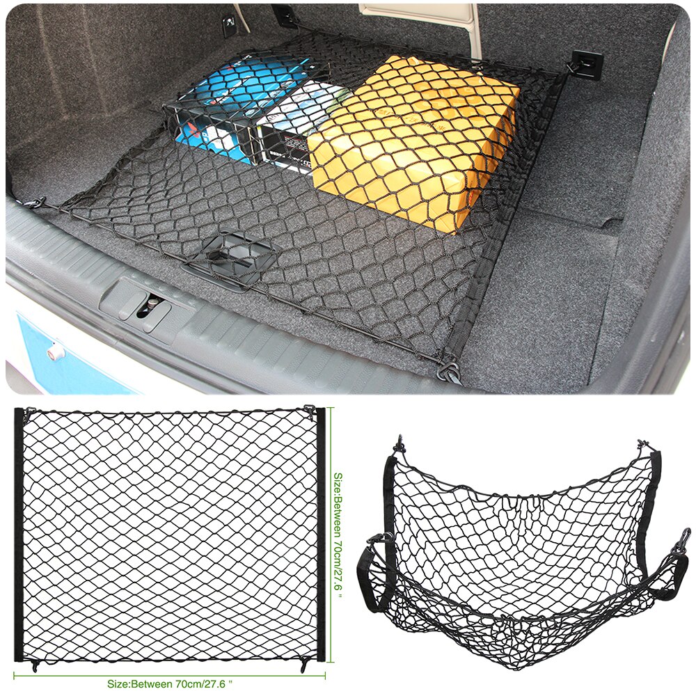 Organizador de almacenamiento de maletero para coche, red de almacenamiento de maletero para Ford EDGE Explorer Expedition EVOS START C-MAX S-MAX Galaxy