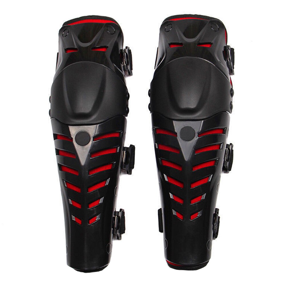 Rodilleras rosas para motocicleta para mujer, protectores de rodilla para Moto, Motocross: E-01 Red