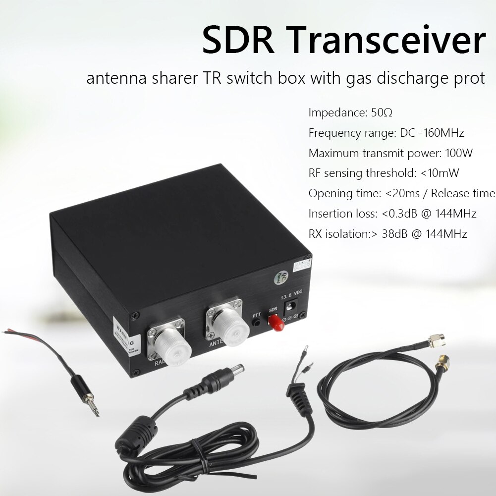 Commutateur D'antenne SDR TR 100W DC-160MHz - En Alliage D'aluminium - Pour Radio CB, émetteur-récepteur - Partage Antenne
