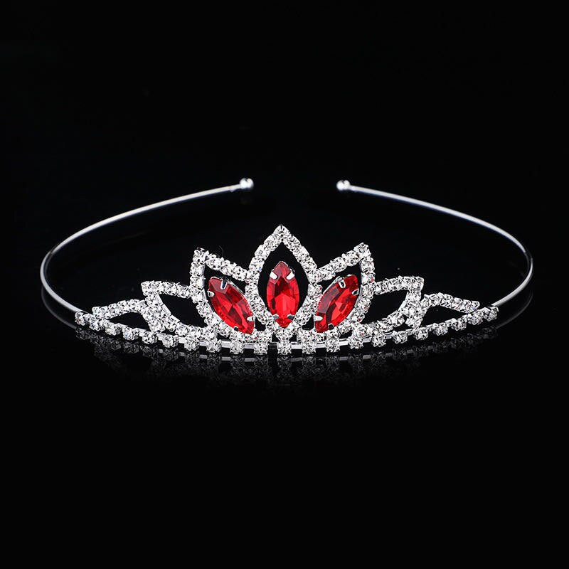 Princess Wedding Bridesmaid tiara with girl's crystal rhinestone hair ornament for bride's head