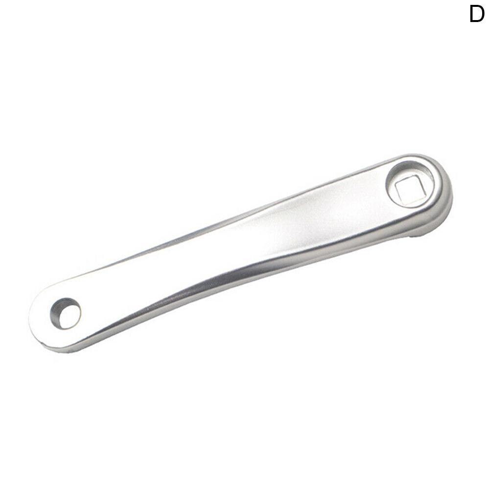 Manivela para bicicleta de montaña, brazo de 170mm, pedal cuadrado, manivela cónica, lado izquierdo de aluminio para bicicleta de montaña, pedal de eje de 14mm para exteriores: silver Square 