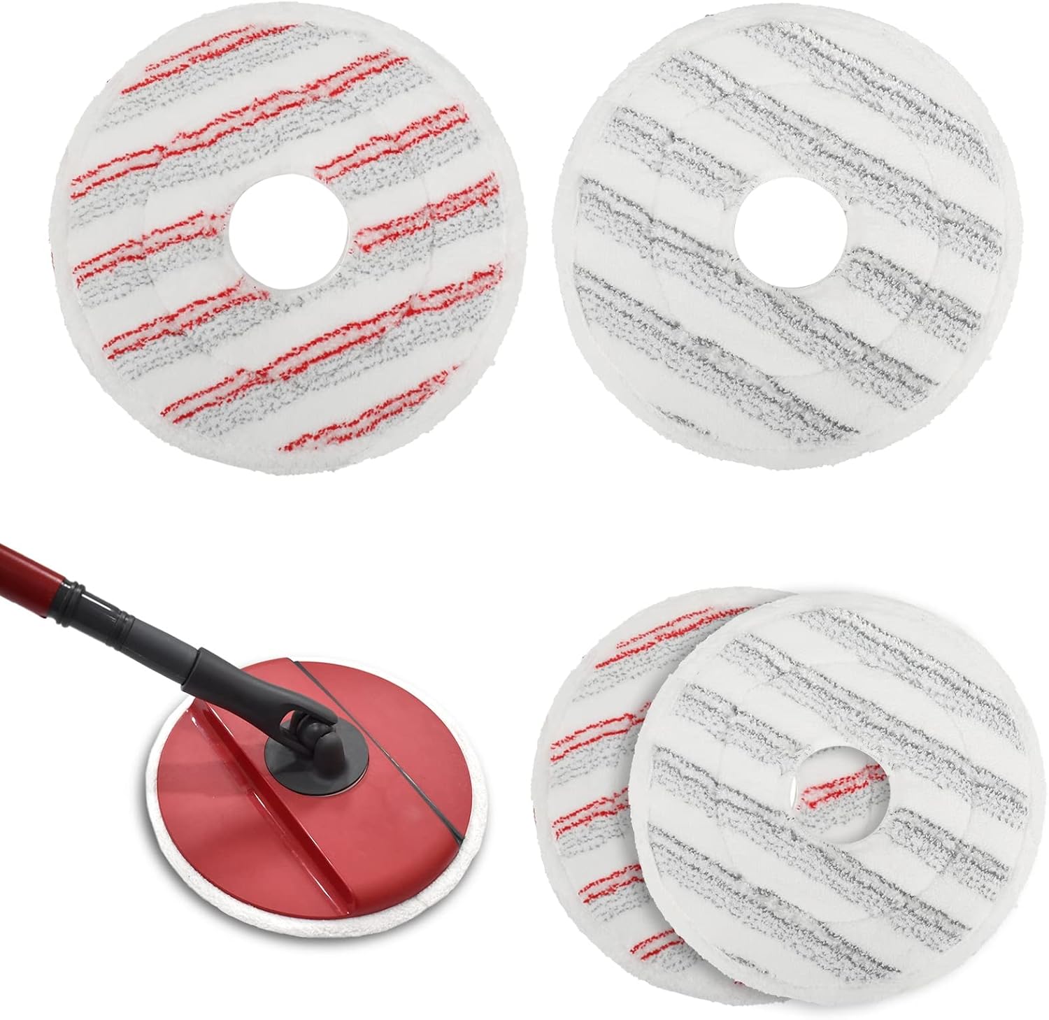 Moppepuder til erstatning af vileda clean spin moppehoved, udskiftning af vaskbart hoved i mikrofiber til rengøring af gulve