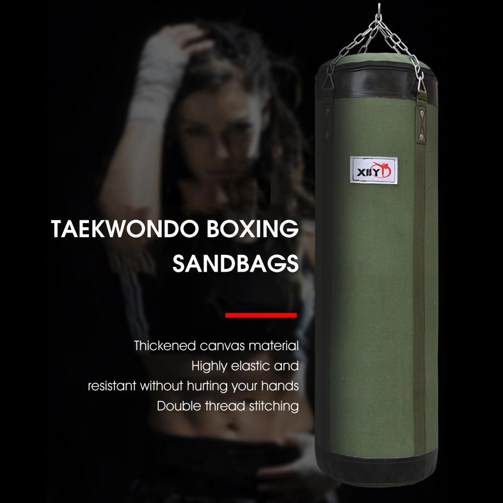 Canvas Hanging Boxing Bag High Strength Good Toughness Empty Punching Bags Fitness Boxing Sandbag for Gym