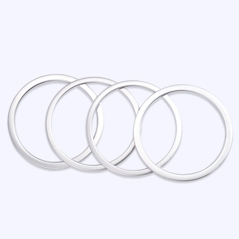 Fit For Nissan Qashqai Chrome Speaker Cover Interior Trim Side Door Stereo Bezel Collar Ring Garnish Molding